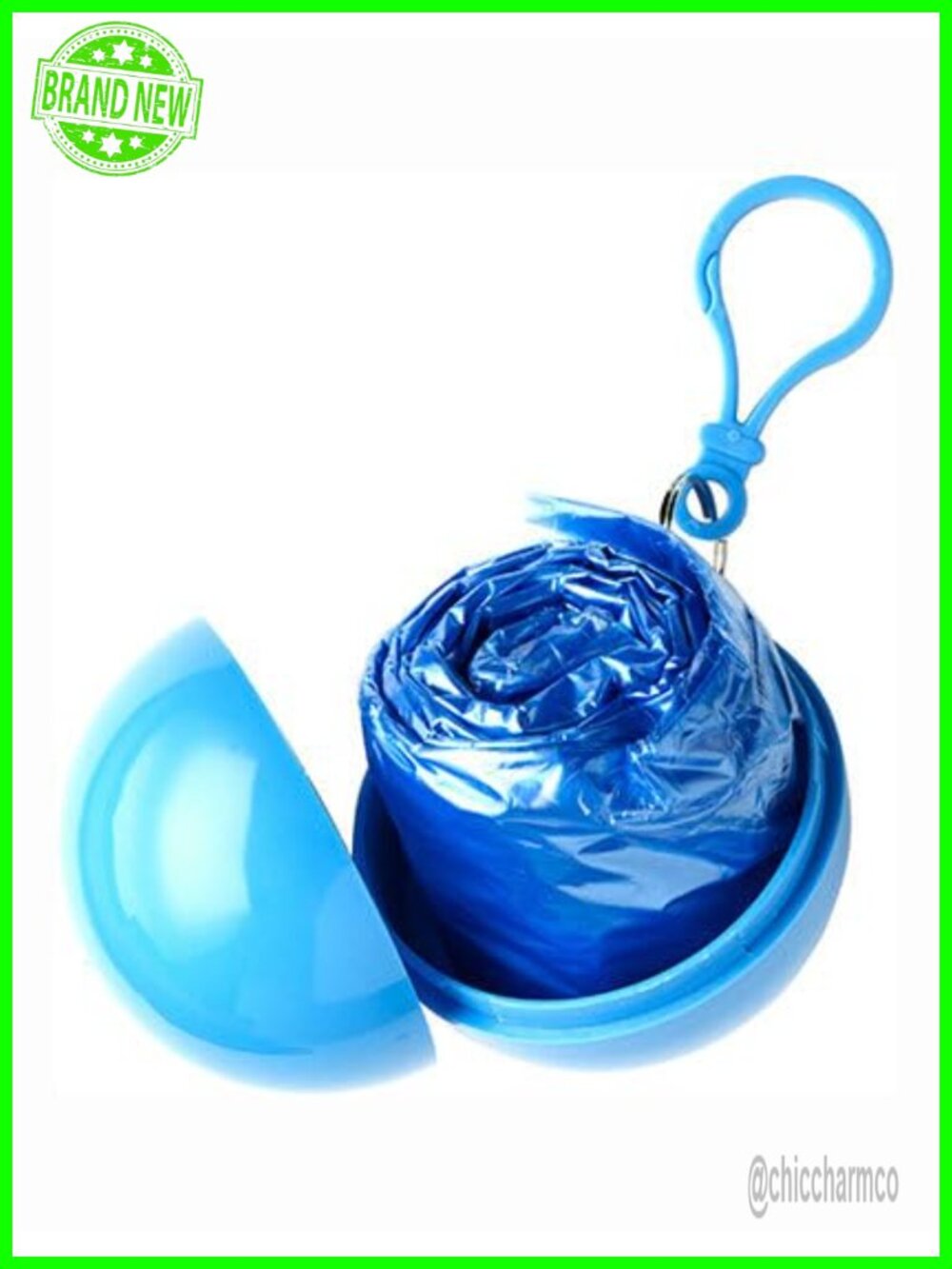 Portable Disposable Emergency Raincoat Keychain Rain Poncho Ball for Travel